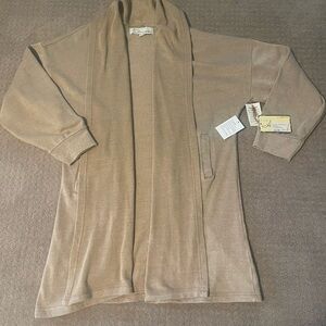 Vintage Havana Tan Open Front Cardigan